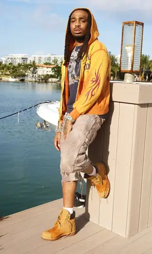 Quavo wearing Eastie hoody
