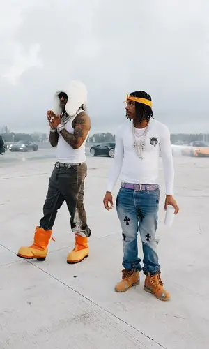 Future wearing Rick Owens jeans