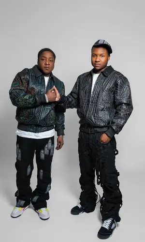 Jadakiss wearing Who Decides War jacket