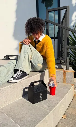 Iann Dior’s Outfit in Wish Me Luck Sweater, Moncler Sneakers & Converse (2025)