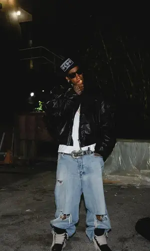 Wiz Khalifa wearing Chrome Hearts cap