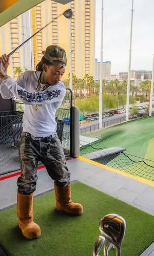 Wiz Khalifa wearing Chrome Hearts top