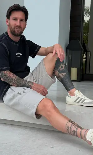 Lionel Messi’s Outfit in Adidas T-Shirt (2025)