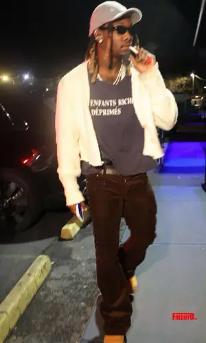 Offset wearing Enfants Riches Deprimes t-shirt