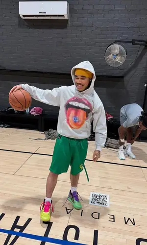 PlaqueBoyMax wearing Homes!ck hoody