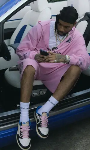 Key Glock wearing Balenciaga shorts