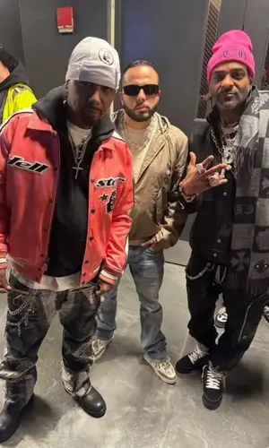 Jim Jones wearing Chrome Hearts hoody
