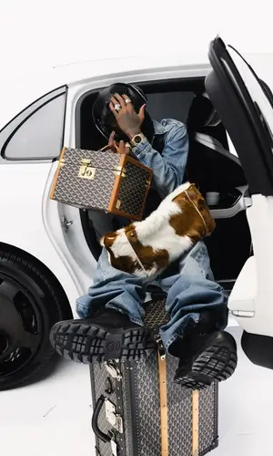 Playboi Carti wearing Chrome Hearts jewelry