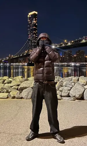 YT wearing Ferragamo belt