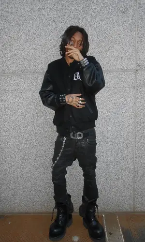 Lil Tecca wearing Chrome Hearts jewelry