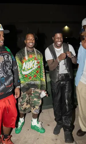 Lil Yachty wearing Chrome Hearts belt