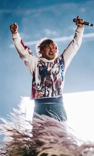 Owen Wilson wearing Rolling Loud Merch hoody