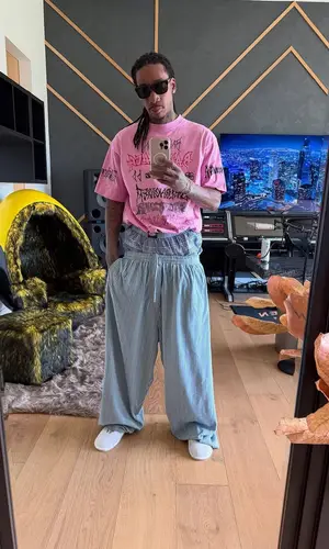 Wiz Khalifa wearing Chrome Hearts sandal