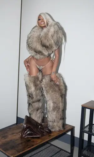 JT’s Outfit in Hermes Bag, Alaïa Scarf & Skims Underwear (2025)