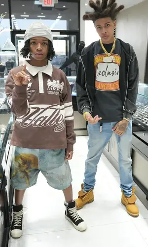 BabyChiefDoit wearing Mnml shorts