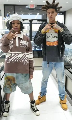 Luh Tyler wearing Timberland boots