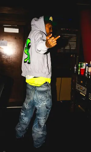 Wiz Khalifa wearing Celine underwear
