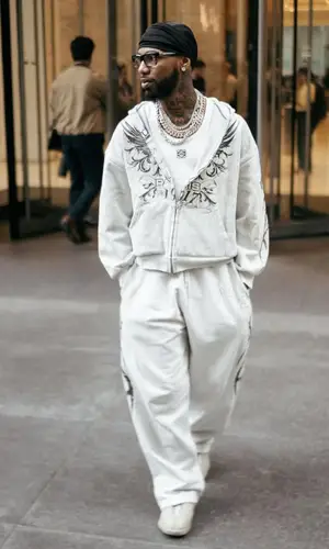 Key Glock wearing Loewe top