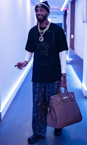 Key Glock wearing Chanel hat