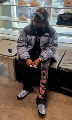 Popcaan’s Outfit in The North Face Jacket, Balenciaga Cap & Supreme (2025)