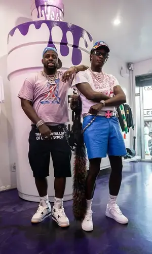 Young Thug wearing Nike sock