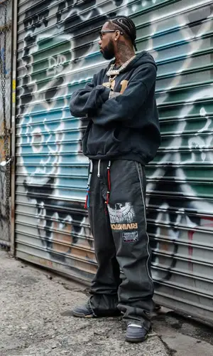Key Glock wearing The Webster hoody