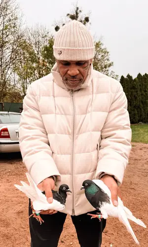 Mike Tyson wearing Loro Piana jacket
