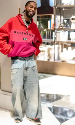 Key Glock wearing Balenciaga belt