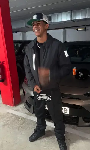Lamine Yamal wearing Louis Vuitton sneakers