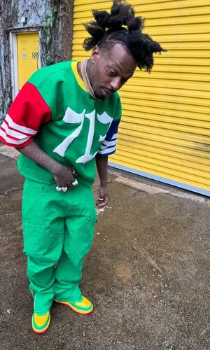 Sauce Walka wearing Girls Are Drugs Studios jersey