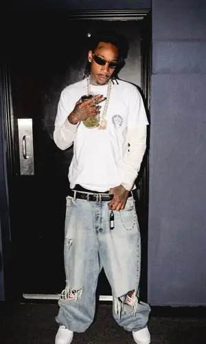 Wiz Khalifa wearing Chrome Hearts sock