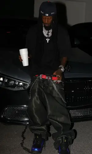 Playboi Carti wearing Chrome Hearts jewelry