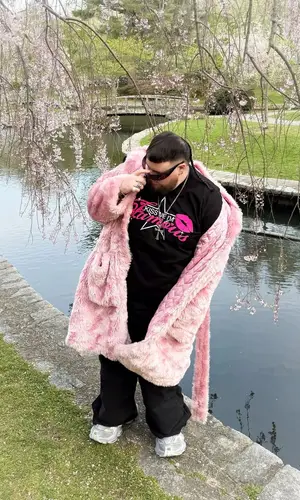 Joeyy wearing Vetements jacket