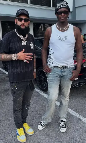 Young Thug wearing Bossi top