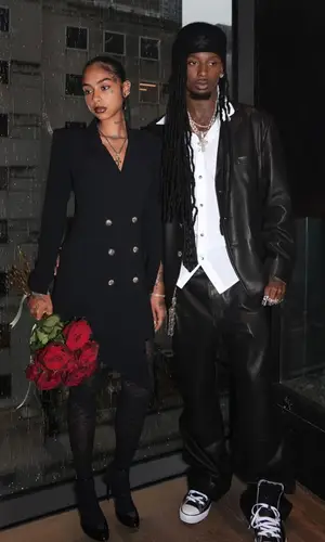 Playboi Carti wearing Chrome Hearts jewelry