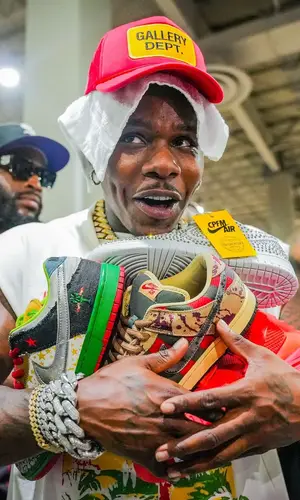 DaBaby’s Outfit in Nike Sneakers, Gallery Dept. Cap & Cactus Plant Flea Market (2025)