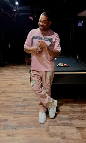 Busta Rhymes’ Outfit in Lanvin T-Shirt, Who Decides War Pants & Patek Philippe Watch (2025)