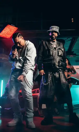 MC Tyson wearing Guapi pants