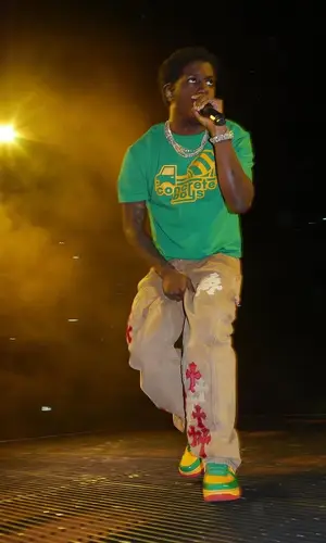 Lil Yachty wearing Lil Yachty Merch t-shirt