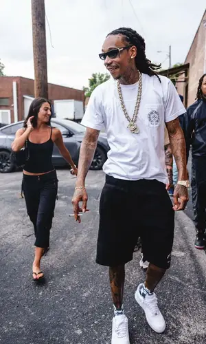 Wiz Khalifa wearing Nike sneakers