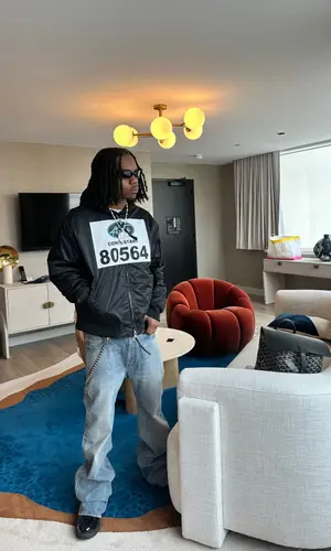 310babii wearing Aris Tatalovich jacket