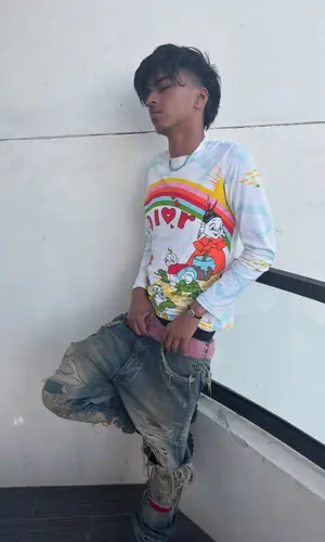 Yung Fazo wearing Balenciaga boots