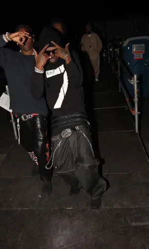 Travis Scott’s Outfit in Chrome Hearts Top, Timberland Boots & Rick Owens Eyewear (2025)