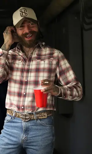 Post Malone wearing Fenoglio Boot Company boots