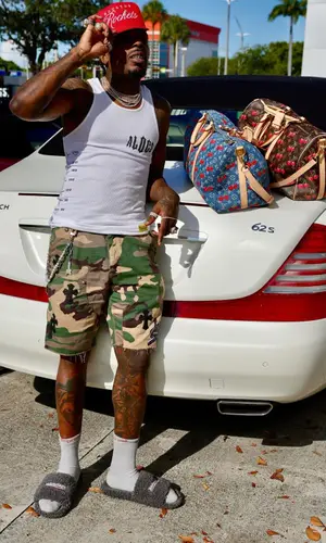 Sauce Walka’s Outfit in Cough Syrup Top, New Era Cap & Chrome Hearts Underwear (2025)