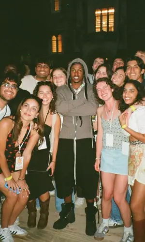 Rich The Kid wearing Rick Owens shorts