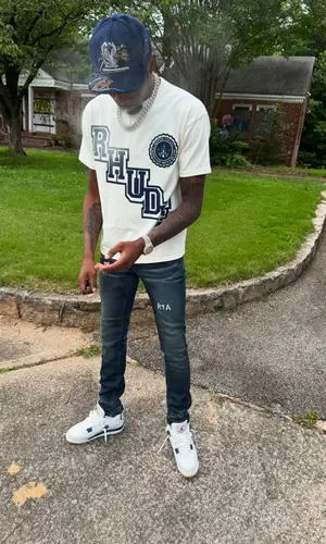 BlocBoy JB’s Outfit in Rta Jeans, Jordan Sneakers & Rhude Cap (2025)