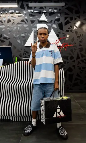 BabyChiefDoit wearing Abstract Clothing Co. sandal