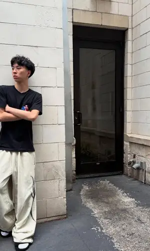 Rayasianboy wearing Balenciaga sandal