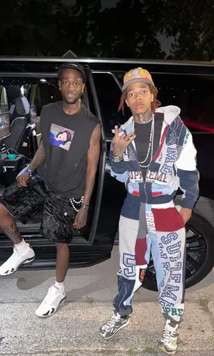 Chuckyy wearing Supreme hoody